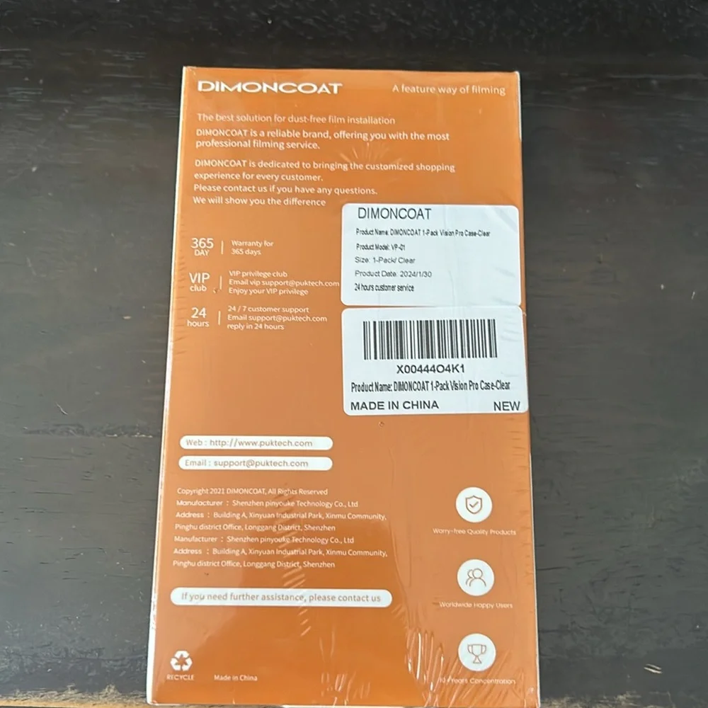 Dimoncoat glass protective cover, clear